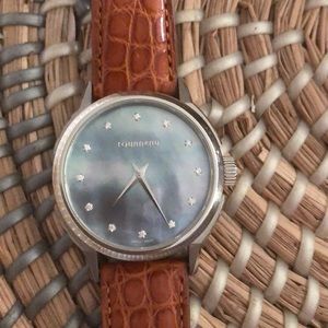 Authentic tourneau alligator strap watch